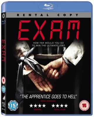 Exam DVD (2010) Luke Mably, Hazeldine (DIR) cert 15 Blu-Ray Pre-Owned