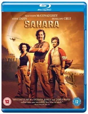 Sahara (2008) Matthew McConaughey, Eisner (DIR) cert 12 Blu-Ray Pre-Owned