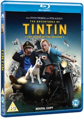 The Adventures of Tintin: The Secret of the Unicorn DVD (2012) Steven Spielberg Blu-Ray Pre-Owned