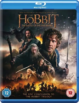 The Hobbit: The Battle of the Five Armies (2015) Martin Freeman, Blu-Ray Pre-Owned