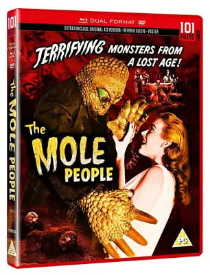 The Mole People (2017) John Agar, Vogel (DIR) cert PG 2 discs Blu-Ray Pre-Owned