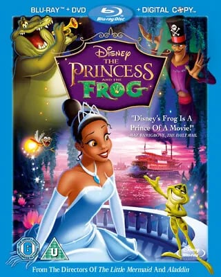 The Princess and the Frog (2010) Ron Clements, Musker (DIR) cert U 3 Blu-Ray Pre-Owned