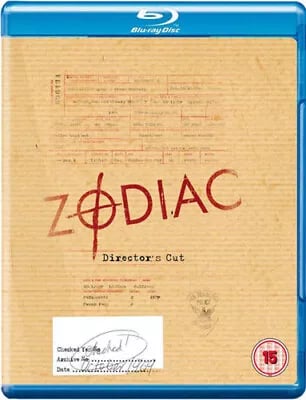 Zodiac: Director's Cut (2008) Jake Gyllenhaal, Fincher (DIR) cert 15 Blu-Ray Pre-Owned Zodiac: Director's Cut (2008) Jake Gyllenhaal, Fincher (DIR) cert 15 Blu-Ray Pre-Owned