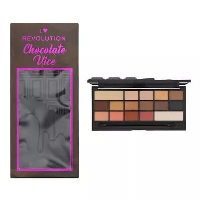 Revolution I<3 Revolution Chocolate Vice Eyeshadow Palette 14 x 1.22g, 2 x 2.44g