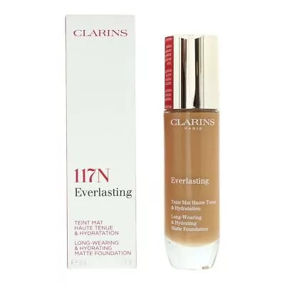Clarins Everlasting Long Wearing & Hydrating Foundation 30ml - 117N Hazelnut Clarins Everlasting Long Wearing & Hydrating Foundation 30ml - 117N Hazelnut