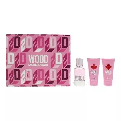 Dsquared2 Wood Eau de Toilette 50ml, Shower Gel + Body Lotion Gift Set