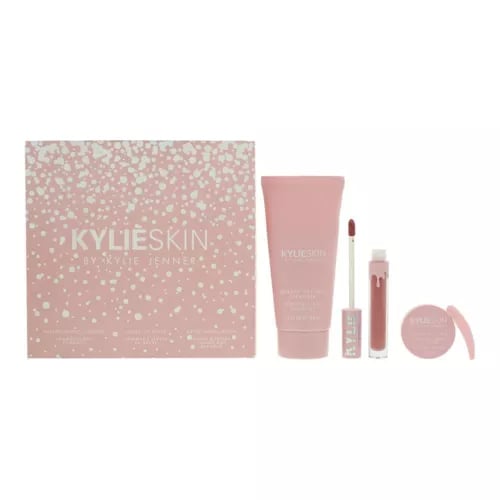 Kylie Skin By Kylie Jenner Kylie's Glam Beauty Set Cleanser, Scrub, Lipstick