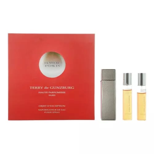 Terry de Gunzburg Lumiere d'Epices Purse Spray & 2 x Eau de Parfum 8.5ml Refills