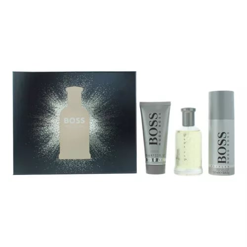 Hugo Boss Bottled Eau de Toilette 100ml, Shower Gel + Deodorant Spray Gift Set