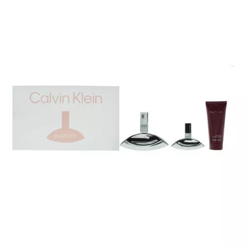 Calvin Klein Euphoria Eau de Parfum 100ml + 30ml + Body Lotion Gift Set for Her