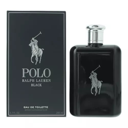 Ralph Lauren Polo Black Eau de Toilette 200ml Spray For Him - Men's EDT