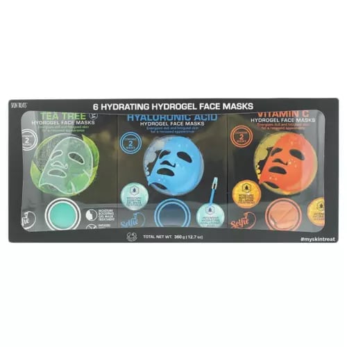 Skin Treats Hydrating Hydrogel Face Masks Gift Set - 6 x 60g