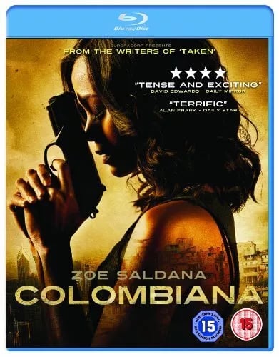 Colombiana (2012) Zoe Saldana, Megaton (DIR) cert 15 Blu-Ray Pre-Owned Colombiana (2012) Zoe Saldana, Megaton (DIR) cert 15 Blu-Ray Pre-Owned