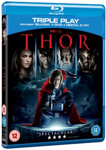 Thor (2011) Natalie Portman, Branagh (DIR) cert 12 2 discs Blu-Ray Pre-Owned