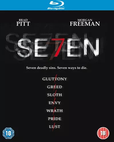 Seven (2010) Brad Pitt, Fincher (DIR) cert 18 Blu-Ray Pre-Owned Seven (2010) Brad Pitt, Fincher (DIR) cert 18 Blu-Ray Pre-Owned