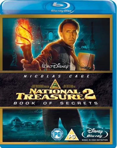 National Treasure 2 - Book of Secrets (2008) Nicolas Cage, Turteltaub Blu-Ray Pre-Owned