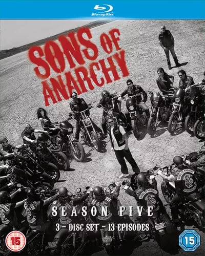 Sons of Anarchy: Complete Season 5 (2013) Charlie Hunnam cert 15 3 Blu-Ray Pre-Owned