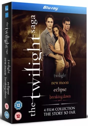 The Twilight Saga 1-4 (2012) Kristen Stewart, Condon (DIR) cert 12 4 Blu-Ray Pre-Owned