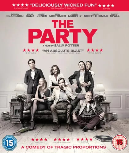 The Party (2018) Patricia Clarkson, Potter (DIR) cert 15 Blu-Ray Pre-Owned