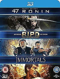 47 Ronin/RIPD/Immortals (2014) Keanu Reeves, Rinsch (DIR) cert 15 3 Blu-Ray Pre-Owned