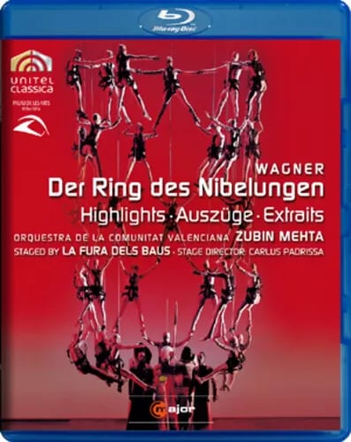 Der Ring Des Nibelungen: Highlights (La Fura Dels Baus) (2010) Zubin Blu-Ray Pre-Owned