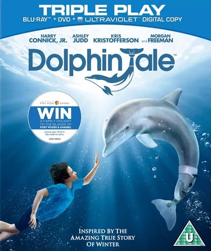 Dolphin Tale (2012) Morgan Freeman, Smith (DIR) cert U 2 discs Blu-Ray Pre-Owned