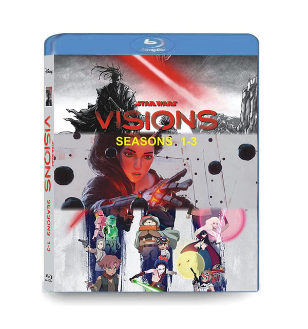 Star Wars: Visions Kausi 1-3 (2021-2025) – 6 levyn Blu-ray