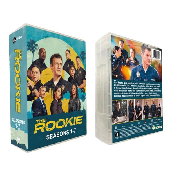 The Rookie: Koko sarja kaudet 1-7 (25 levyä) – DVD-boksipaketti
