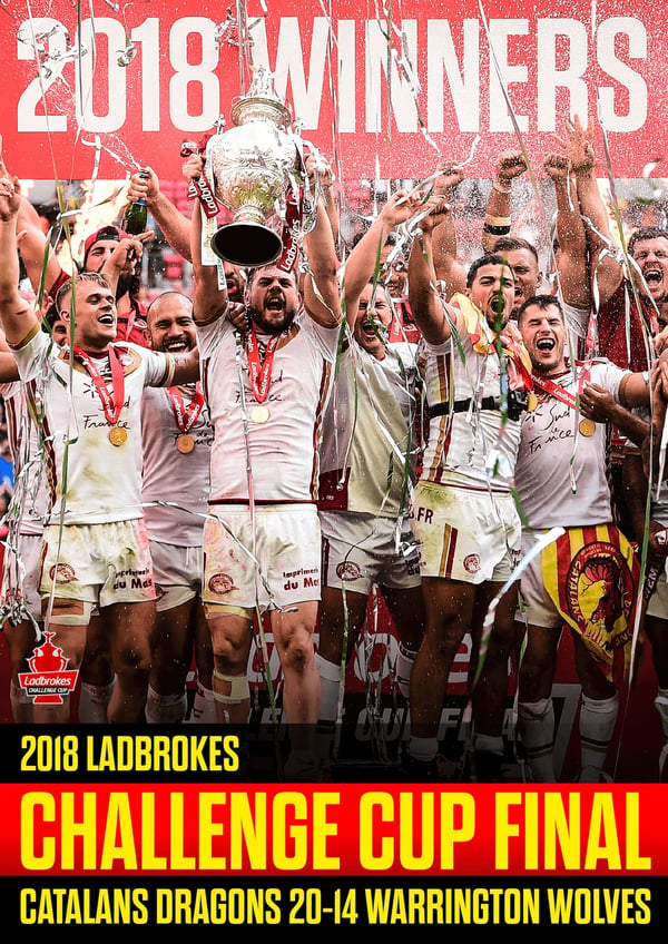 2018 Ladbrokes Challenge Cup Final - Catalans Dragons V... [E] DVD Brand New