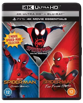 Spider-Man: Homecoming/Into the Spider-verse/Far from Home Blu-ray Tom Holland, Brand New
