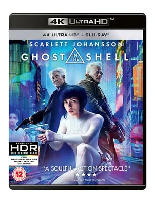 Ghost in the Shell DVD (2017) Scarlett Johansson, Sanders (DIR) cert 12 2 discs Brand New