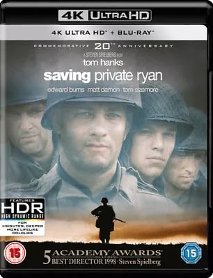 Saving Private Ryan [15] 4K Ultra HD Blu-ray Brand New