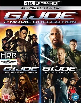 G.I. Joe: The Rise of Cobra/G.I. Joe: Retaliation [12] 4K Ultra HD Blu-ray Brand New