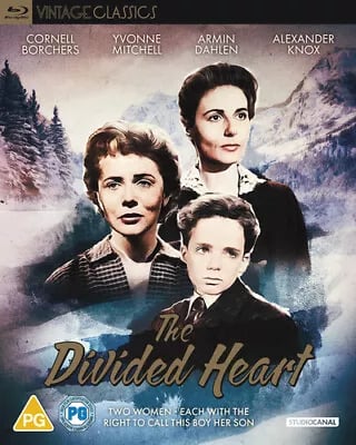 The Divided Heart Blu-ray (2022) Cornell Borchers, Crichton (DIR) cert PG Brand New