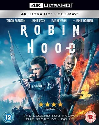 Robin Hood Blu-ray (2019) Taron Egerton, Bathurst (DIR) cert 12 2 discs Brand New