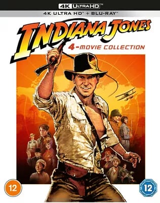 Indiana Jones: 4-Movie Collection [12] 4K UHD Brand New