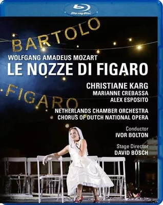 Le Nozze Di Figaro: Dutch National Opera (Bolton) Blu-ray (2020) David Bösch Brand New