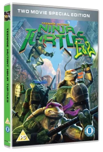 Teenage Mutant Ninja Turtles 1 & 2 [PG] DVD Brand New