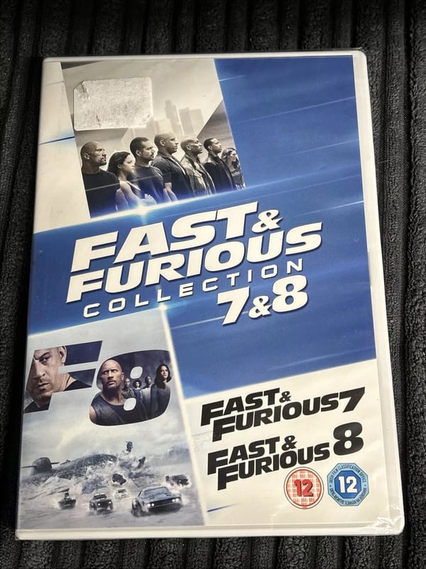 Fast & Furious 7 / Fast & Furious 8 (Box Set) (DVD, 2019) An Region 2 Brand New Fast & Furious 7 / Fast & Furious 8 (Box Set) (DVD, 2019) An Region 2 Brand New