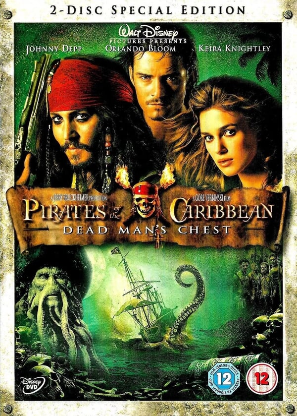 Pirates Of The Caribbean Dead Man's Chest 2 DISC BOXSET DISNEY DVD Region 2 Brand New
