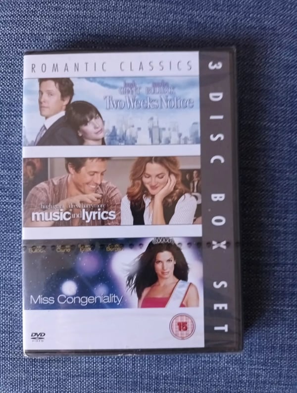 Romantisk Komedie Box Set: Two Weeks Notice/Music And Lyrics/Miss Congeniality - DVD (2007, Region 2)