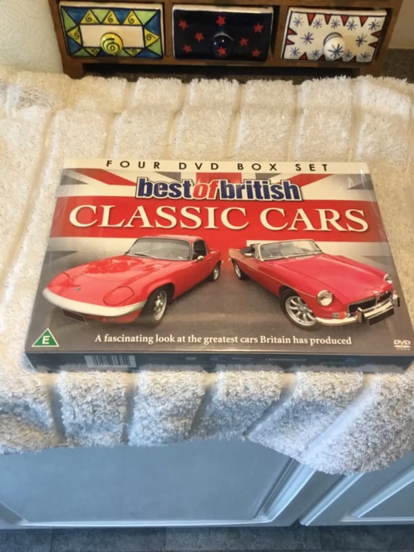 Best of British Classic Cars - 4-disc DVD Box Sett Best of British Classic Cars - 4-disc DVD Box Sett