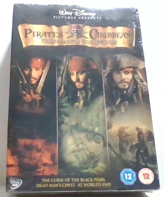 Pirates Of The Caribbean Trilogy (Box Set) (DVD, 2007) Region 2 Brand New