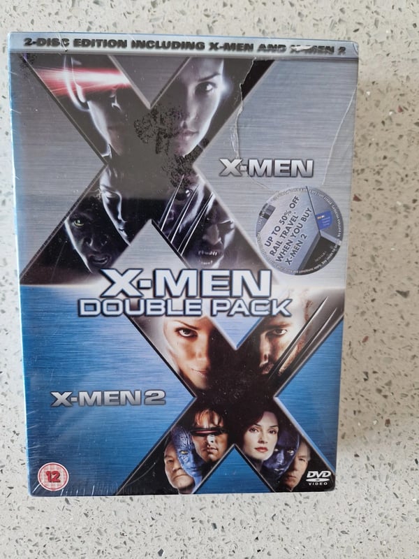 X-MEN1/X-MEN 2 - Double Pack. DVD Sci-Fi & Fantasy (2003) Region 2 Brand New