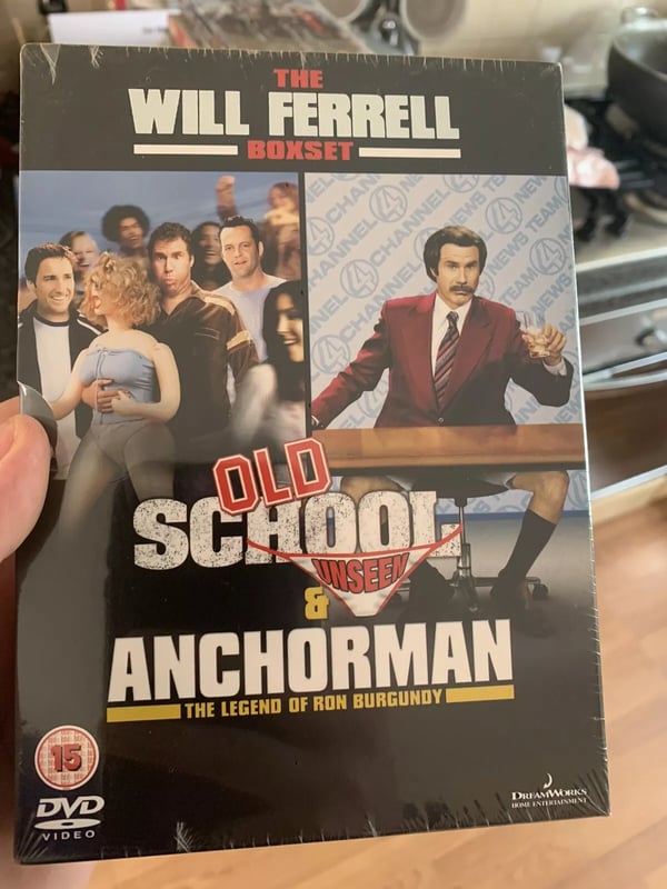 THE WILL FERRELL BOX SET OLD SCHOOL AND ANCHORMAN Region 2 Brand New