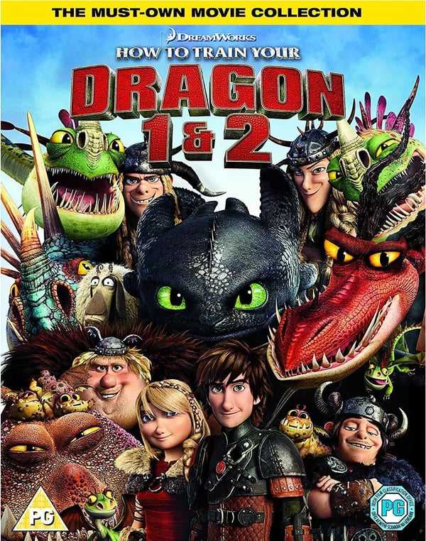 How To Train Your Dragon 1 & 2 Box Set (DVD) [2018] - Region 2 Brand New