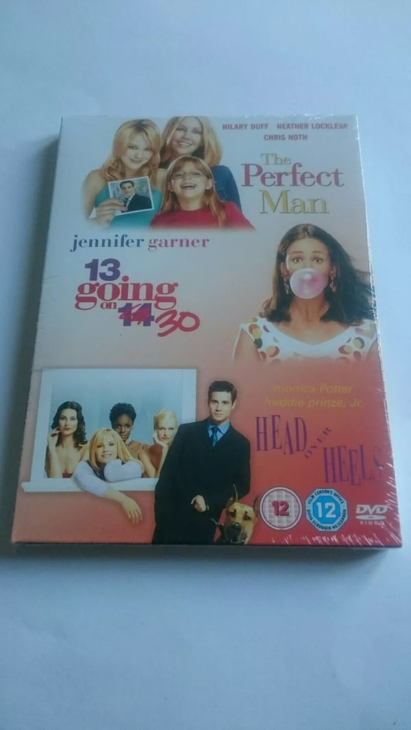 The Perfect Man/13 Going On 30/Head Over Heels (DVD, 2008) 3-Disc Set Region 2 Brand New