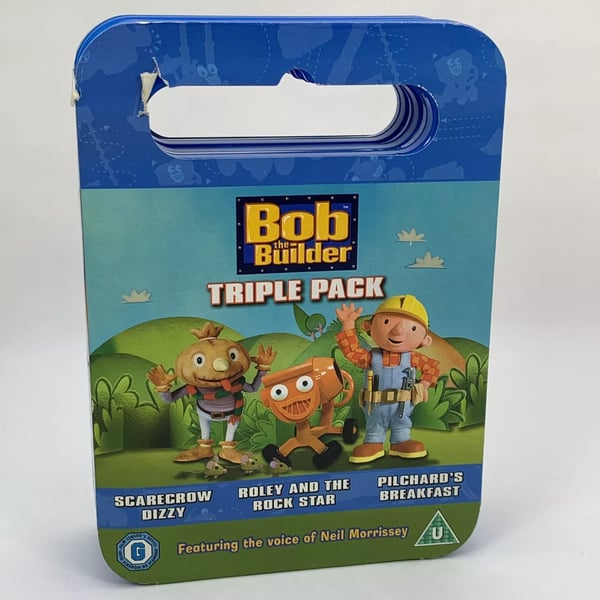 Bob The Builder Triple Pack DVD 2008 Carry Case Blue - Three 3x Episodes Set Region 2 Brand New