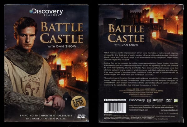 DVD Box Set Discovery Channel Battle Castle Dan Snow 3 Disc set Region 2 Brand New