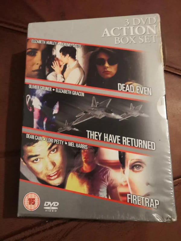 3 DVD Action Box Set - Dead Even/They Have Returned/Firetrap () Region 2 Brand New
